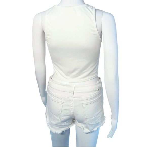 NWOT White Crop Top - Picture 2 of 9